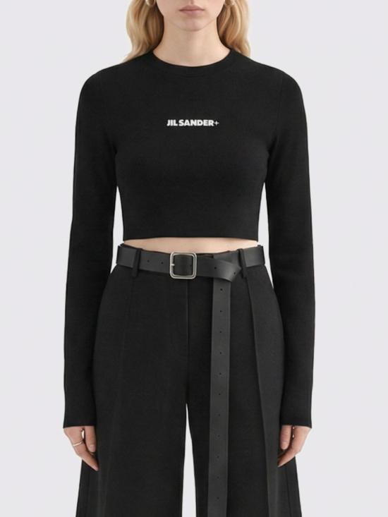 26SS 질샌더 긴팔 티셔츠 J40SD0115J20011 001 Black