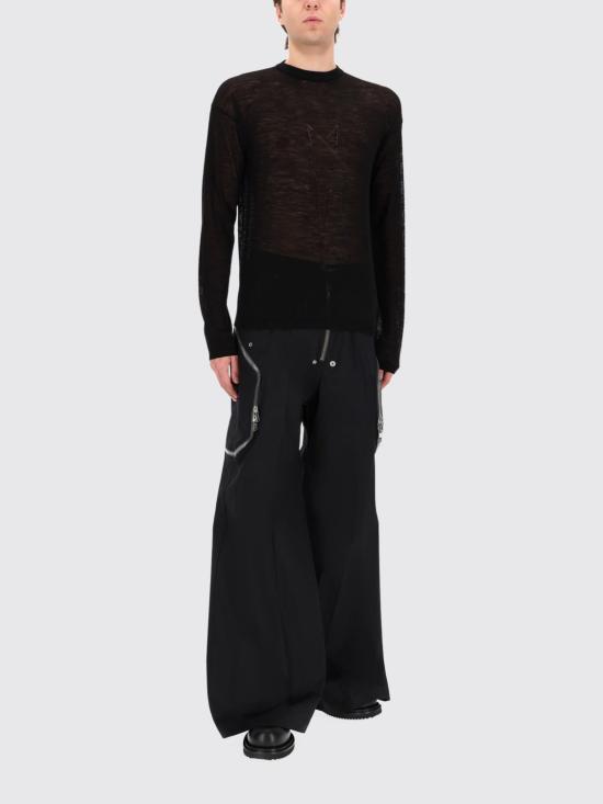 26SS 릭 오웬스 스웨터 RU01F2670KMP 09 Black - RICK OWENS