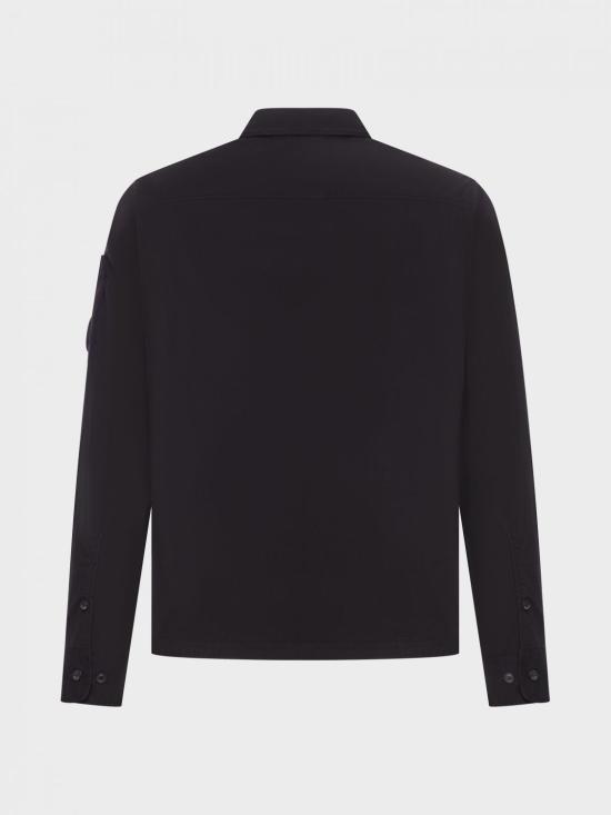 26SS 씨피 컴퍼니 오가닉 개버딘 지퍼 셔츠 RCCMOS705A110143G 999 Black - C.P. COMPANY