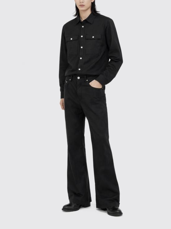 26SS 릭 오웬스 스트레이트 팬츠 RU01F2335N 09 Black - RICK OWENS