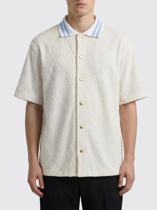 26SS 드롤드무슈 반팔 셔츠 JSH221CO201 OFF White