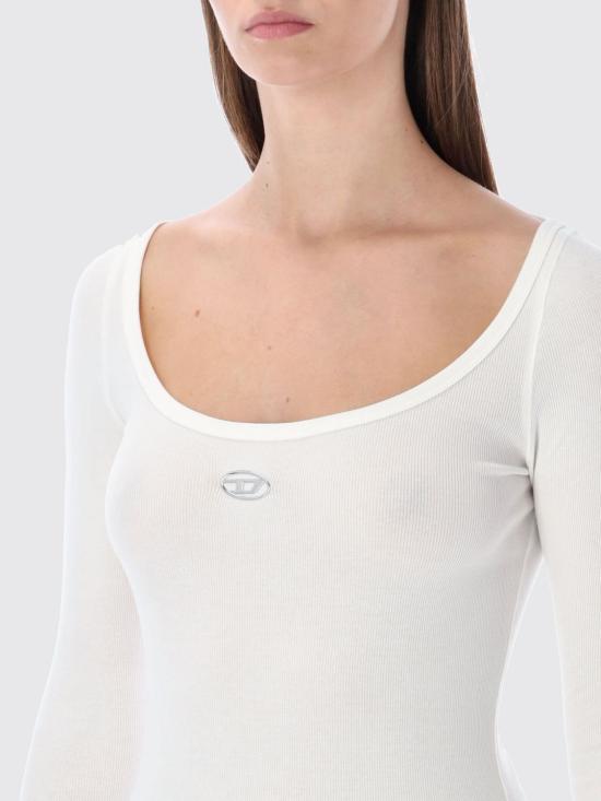 26SS 디젤 반팔 티셔츠 A199090JMBA 141 White - DIESEL