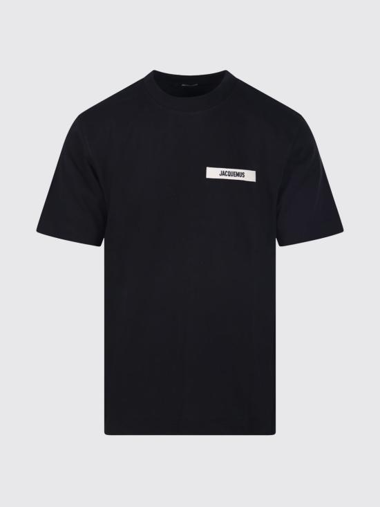 26SS 자크뮈스 그로그랭 로고 티셔츠 TSM00133AJ00226 990 Black - JACQUEMUS