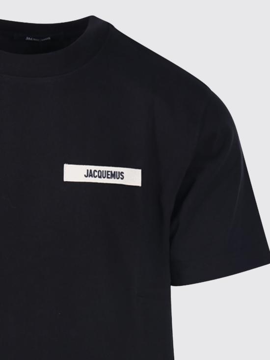26SS 자크뮈스 그로그랭 로고 티셔츠 TSM00133AJ00226 990 Black - JACQUEMUS