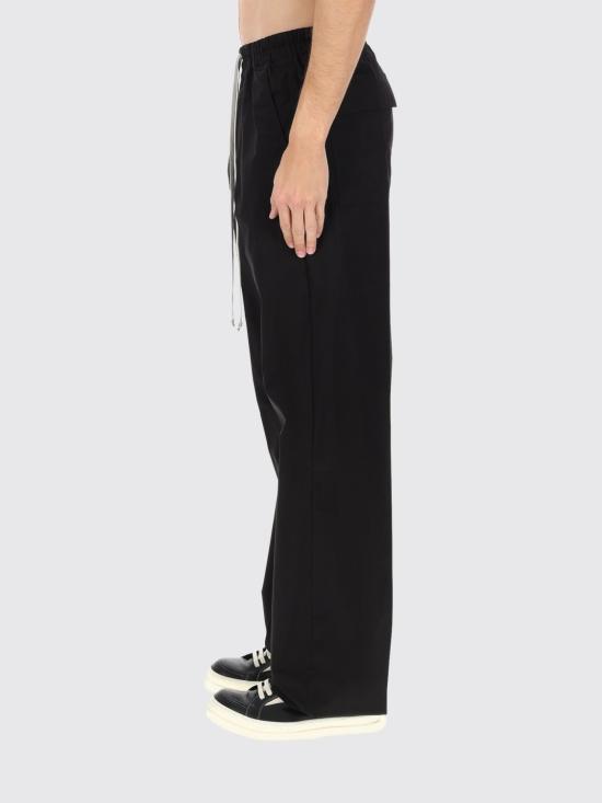 26SS 릭 오웬스 스트레이트 팬츠 RU01F2378P 09 Black - RICK OWENS