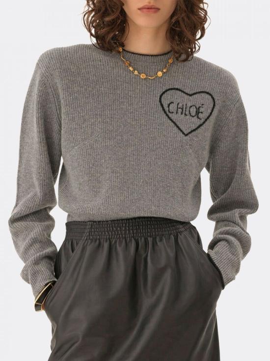 26SS 끌로에 스웨터 CH26SMP39710 012 Grey - CHLOE