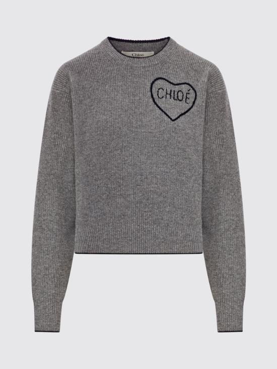26SS 끌로에 스웨터 CH26SMP39710 012 Grey - CHLOE