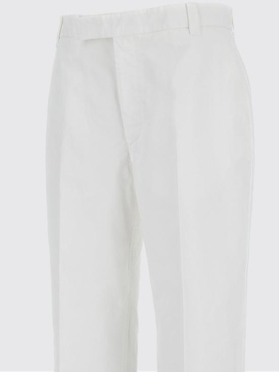 26SS 톰브라운 코튼 트윌 유틸리티 치노 팬츠 MTU335WF0576 100 White - THOM BROWNE