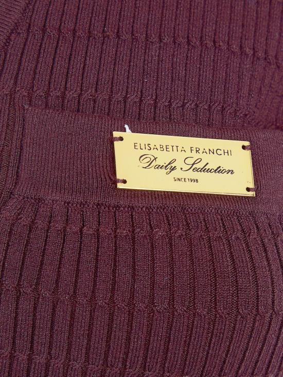 26SS 엘리자베타프랜치 폴로 티셔츠 MK86B61E2 644 Brown - ELISABETTA FRANCHI