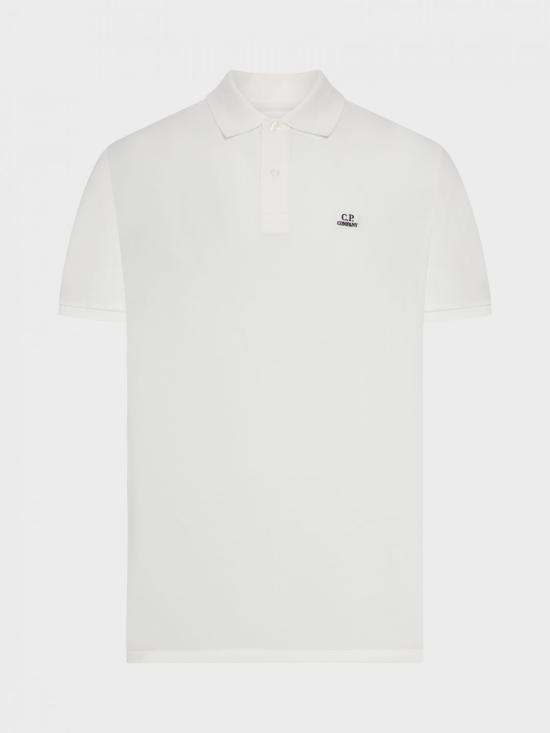26SS 씨피 컴퍼니 스트레치 피케 숏슬리브 RCCMPL721A005263W 103 White - C.P. COMPANY