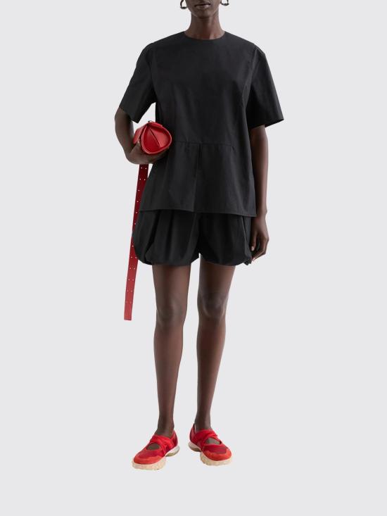 26SS 질샌더 숏 스커트 J02KA0372J45001 001 Black - JIL SANDER