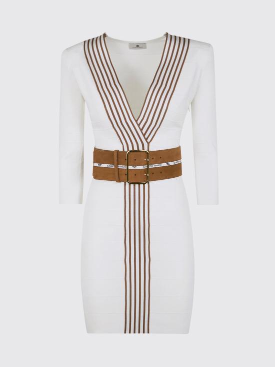 26SS 엘리자베타프랜치 롱 원피스 AM01S61E2 AQ6 Ivory - ELISABETTA FRANCHI