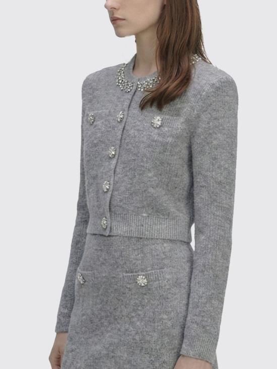26SS 셀프 포트레이트 스웨터 RS26123CBGR Grey - SELF PORTRAIT