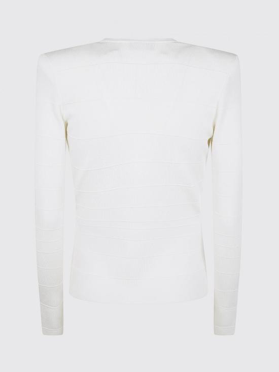 26SS 엘리자베타프랜치 긴팔 티셔츠 MK78S61E2 AQ6 Ivory - ELISABETTA FRANCHI