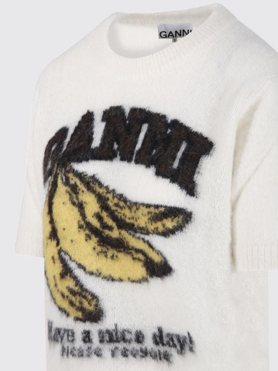 26SS 가니 브러쉬드 알파카 스웨터 A1070093 135 Ivory - GANNI