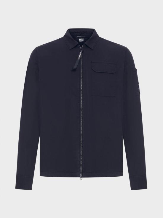 26SS 씨피 컴퍼니 오가닉 개버딘 지퍼 셔츠 RCCMOS705A110143G 888 Blue - C.P. COMPANY