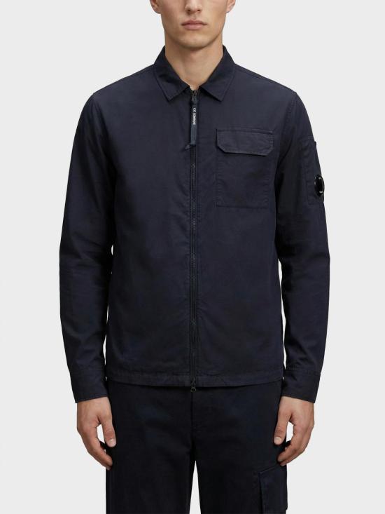 26SS 씨피 컴퍼니 오가닉 개버딘 지퍼 셔츠 RCCMOS705A110143G 888 Blue