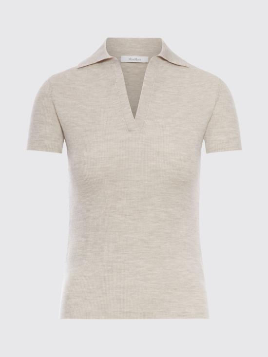 26SS 막스마라 폴로 티셔츠 2611361171600 002 Beige - MAX MARA