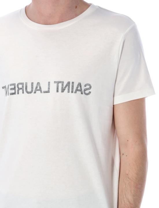 25SS 생로랑 리버스 티셔츠 663278Y37AW9744 WHITE - SAINT LAURENT
