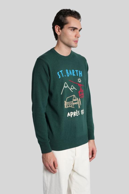 25FW 세인트바쓰 스웨터 430949 HER000102029I GREEN - MC2 SAINT BARTH