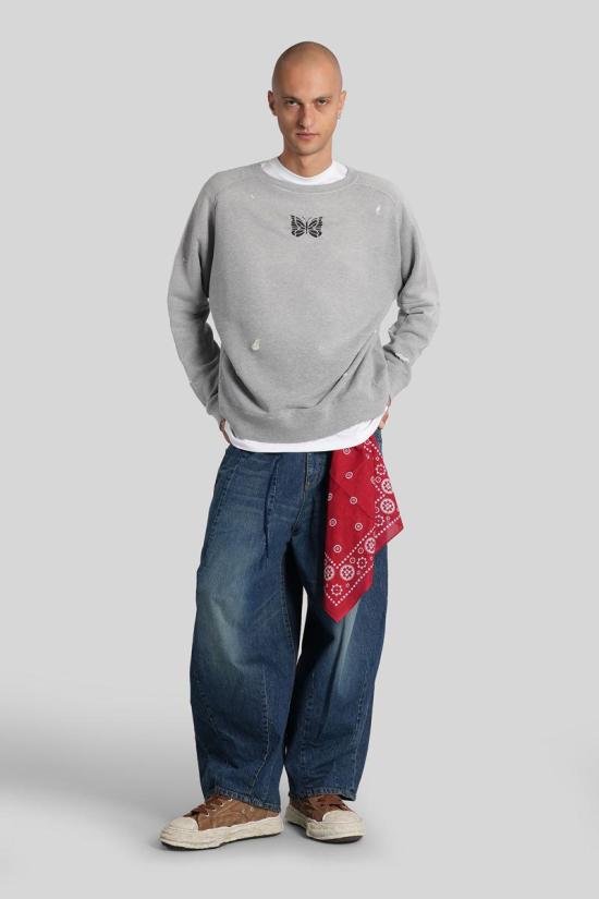 25FW 니들스 스웨터 431057 RW336 GREY - NEEDLES