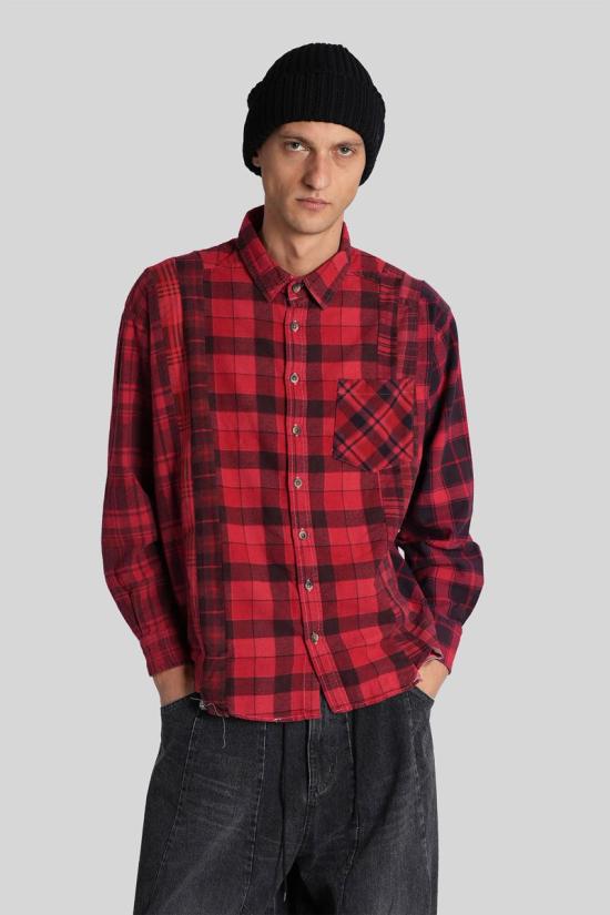 25FW 니들스 긴팔 셔츠 431063 RW394 RED