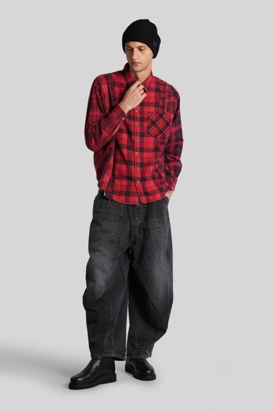25FW 니들스 긴팔 셔츠 431063 RW394 RED - NEEDLES