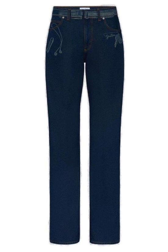 26SS 장 폴 고티에 데님 팬츠 2601WTR060D027 57 VINTAGEBLUE