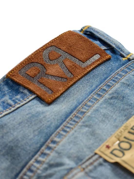  더블알엘 데님 팬츠 Rrl 스트레이트 핏 셀비지 데님 진 미들랜즈 - RRL
