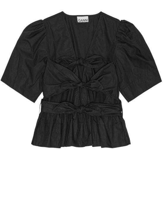 26SS 가니 반팔 티셔츠 W0378 099 BLACK