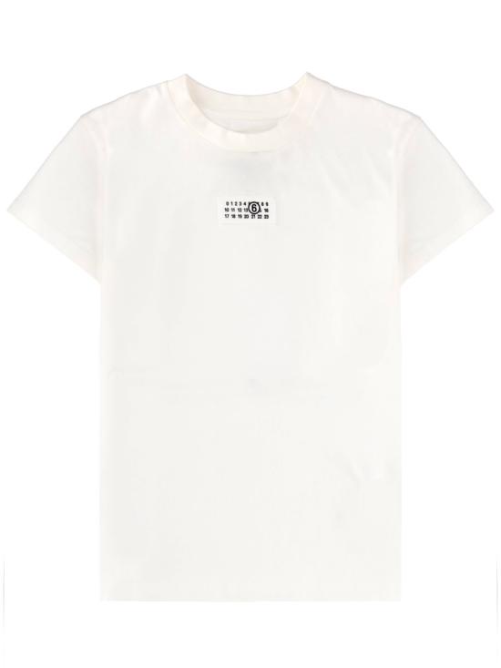 26SS MM6 메종마르지엘라 뉴메릭 코튼 저지 티셔츠 S52GC0327 M20170101 WHITE