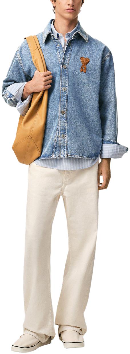 26SS 아미 데님 셔츠 UJK897DE0046480 BLUE - AMI