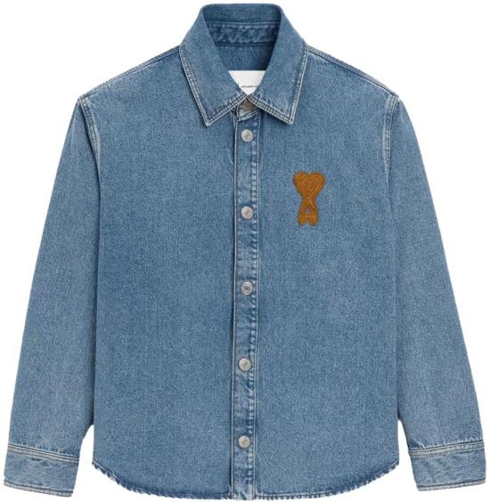 26SS 아미 ADC 코튼 니트 오버셔츠 UJK897DE0046480 BLUE