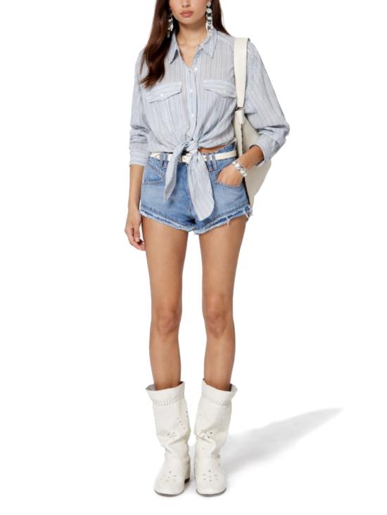 26SS 이자벨마랑 숏팬츠 SH0283FA D1H02I30LU DENIM - ISABEL MARANT