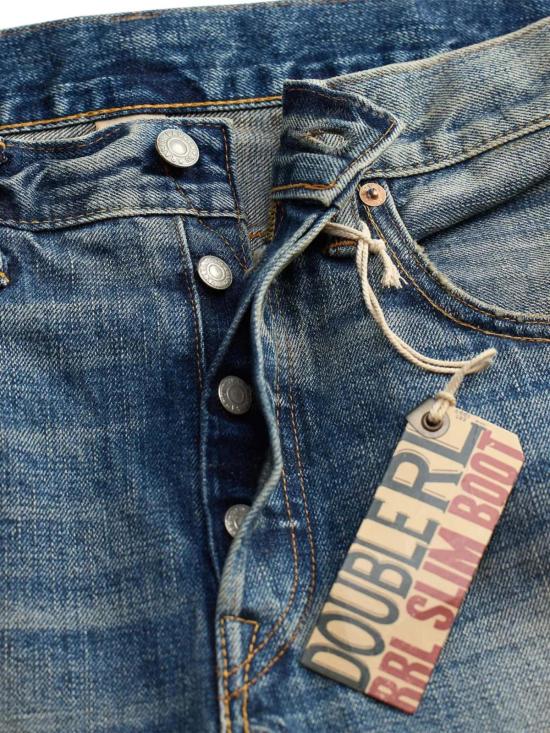  더블알엘 데님 팬츠 Rrl 슬림 부츠 브라이어필드 셀비지 진 브라이어피 - RRL