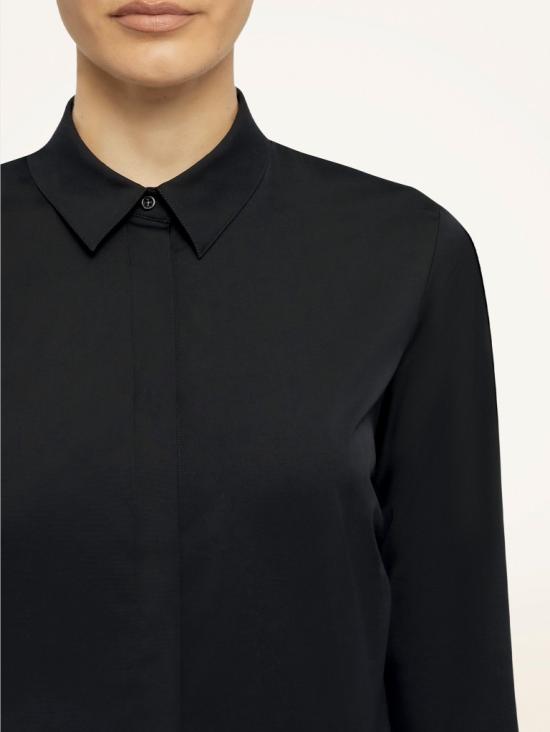 26SS 월포드 반팔 티셔츠 79302 7005 BLACK - WOLFORD