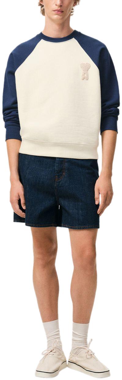 26SS 아미 스웨터 USW781747A027 BLUE - AMI