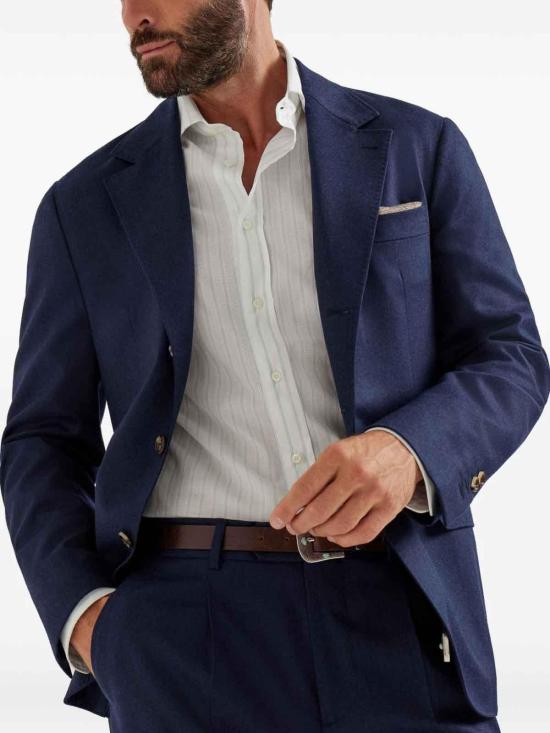  브루넬로 쿠치넬리 자켓 MM6360627C013 White - BRUNELLO CUCINELLI