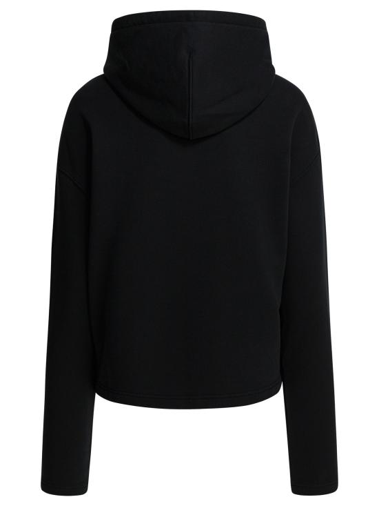 26SS 아미 ADC 콘트라스트 하트 후드 티셔츠 FSW767 730045 Black - AMI