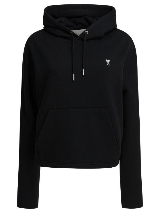 26SS 아미 ADC 콘트라스트 하트 후드 티셔츠 FSW767 730045 Black