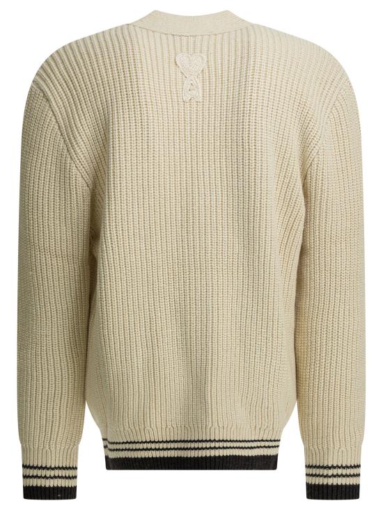 26SS 아미 가디건 UKC383 KN0161136 White - AMI