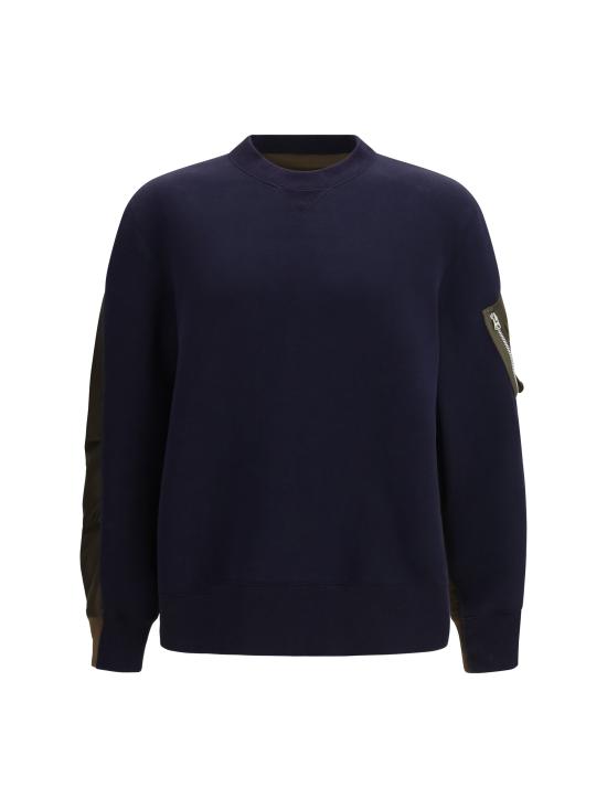 26SS 사카이 후드 티셔츠 2603949M 233 BLUE