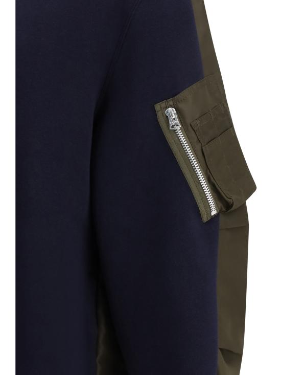 26SS 사카이 후드 티셔츠 2603949M 233 BLUE - SACAI