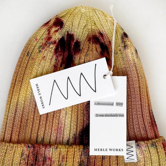  Merle Works 비니 멀웍스 핸드다이드 비니햇 해바라기 - OTHER BRANDS