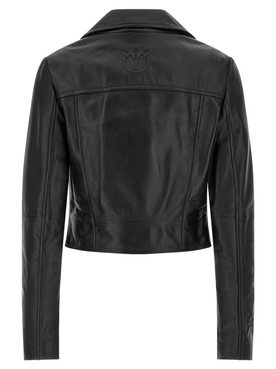 26SS 핑코 가죽 자켓 106247A32IZ99 Black - PINKO