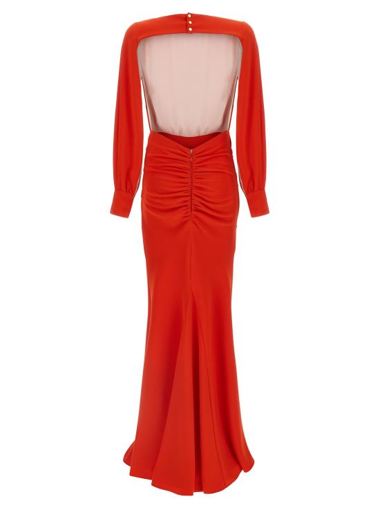 26SS 엘리자베타프랜치 롱 원피스 ABR2861E2U99 Red - ELISABETTA FRANCHI