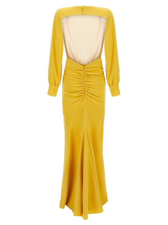 26SS 엘리자베타프랜치 롱 원피스 ABR2861E2FA5 Yellow - ELISABETTA FRANCHI