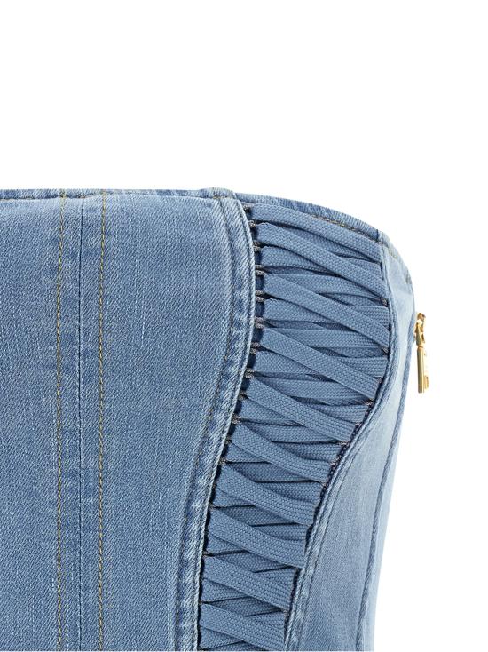 26SS 엘리자베타프랜치 민소매 티셔츠 JT02D61E2192 Light Blue - ELISABETTA FRANCHI