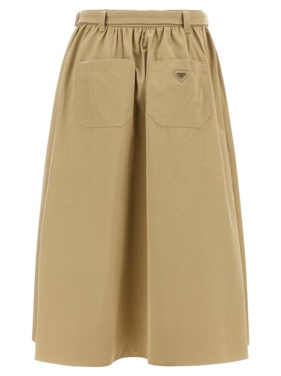 26SS 프라다 미디 스커트 P127IHSOOO17IDF0065 Beige - PRADA