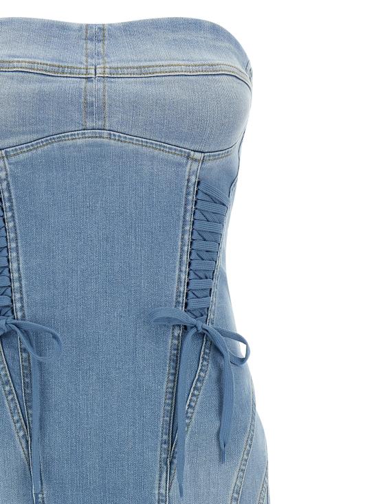 26SS 엘리자베타프랜치 미디 원피스 AJ47D61E2192 Light Blue - ELISABETTA FRANCHI